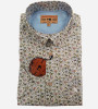 Chemise manches courtes motifs fantaisie fleurs multicolores. Homme. Bande Originale