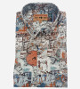 Chemise imprimée manches courtes col pointes boutonnées . Homme. Bande Originale